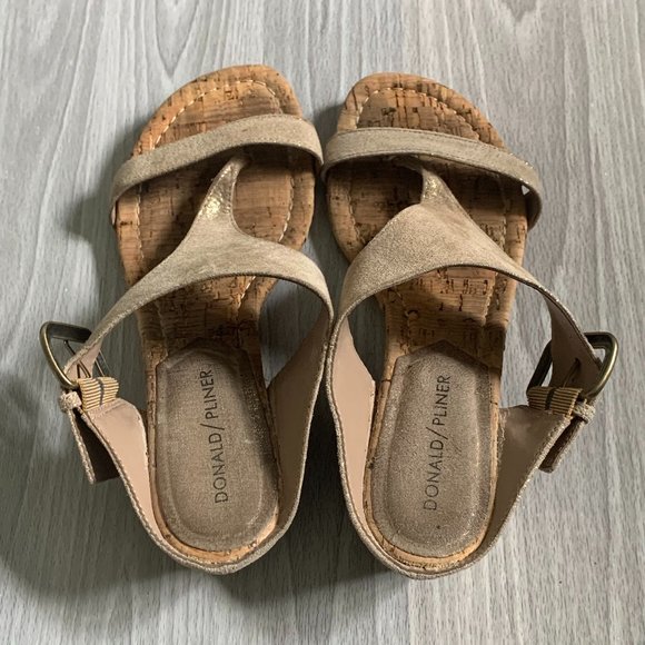 Donald J. Pliner Donni Cork Wedge Sandals 6.5 - Picture 6 of 10